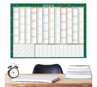2026 Monthly Wall Calendar | Large Work Supplies 74 x 51 cm with Tips Labels,Decorative Wall Planner | For Study Homework Housekeeping Exercise Holiday Party Birthday