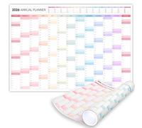 2026 Monthly Wall Planner, A2 60cm X 42cm | Rainbow Wall Calendar 2026, Year Planner, Full Year to View | Organiser for Office, University, School | Colorful (Rolled)