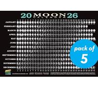 2026 Moon Calendar Card (5 pack): Lunar Phases, Eclipses, and More!
