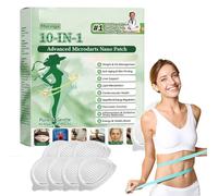 2026 Moringa Berberine Microneedles Patches - Luxurious Moringa & Berberine Patches, Advanced Nano Patches for Targeted Belly Fat, 10 In 1 Advanced Nano Microneedle Patch, Gentle Soothing (5 Box)