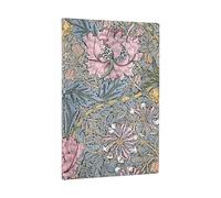 Paperblanks Dayplanner 2026 - William Morris Pink Honeysuckle Maxi, 12-month Softcover Elastic Band