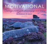 2026 Motivational and Inspirational Quote 12" x 12" Square Hanging Wall Calendar with Stunning Nature Scenery - No Plastic, Environmentally Friendly. Daily, Weekly, Monthly 12 Month Planner