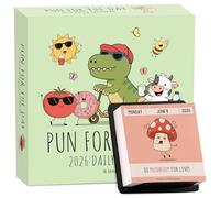 2026 Motivational Desk Calendar, Punny Daily Tear Off Calendar with Inspirational Quotes, Funny Joke Perpetual Flip Calendar for Home Office Desk Decoration, Gift for Coworkers (A)