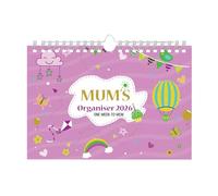2026 Mum's Family Organizer, Week-to-view with 6 columns, wall planner calendar By Arpan (Pack of 2)