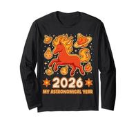 2026 My Astronomical Year Fire Horse Vision Board Inspo Long Sleeve T-Shirt