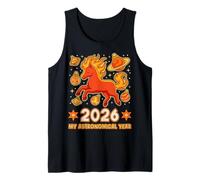 2026 My Astronomical Year Fire Horse Vision Board Inspo Tank Top