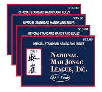 2026 National Mah Jongg League Enhanced Cards - 4 Large Mahjong Cards Including Official Standard Hands and Rules_jy