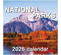 2026 National Parks Wall Calendar, Funny Cute Family Planning Calendars, Creative Hanging Monthly Planner To-do List Household Supplies for Scenery Lover