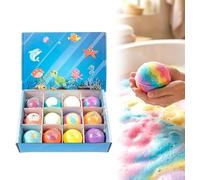 2026 New 12-Pack Bath Bombs with Toys Inside, Ocean Toy Bath Salt Ball Sleeve Box Bath Bombs,Bath Bombs with Surprise Inside, Upgrade Easter Gifts Bubble Easter Basket Stuffers Fillers (12pcs)