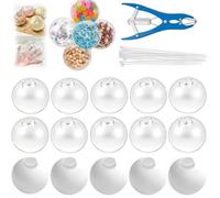 2026 New 15 Pcs DIY Stress Ball Making Kit - Clear TPR Squishy Skins With Precision Scissors & Secure Ties - Professional Sensory Toy Craft Set For Adults, Anxiety Relief Toys