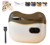 2026 New 2-in-1 Electric Nail Clipper & Polisher, Automatic Nail Trimmer with LED Light, 2 Speeds Rechargeable Nail Clippers with Polisher & Dust Collector, for Kids and Seniors (White)