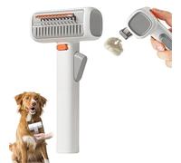 2026 New 2-in-1 Pet Self-Detangling & Grooming Comb - Professional Deshedding Tool for Dogs, Cats, Pet Grooming Brush with Release Button, Removes Mats, Tangles & Loose Fur (1 Pcs)