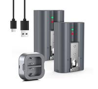 2026 New 2-Pack Quick Release Battery and Charging Station for Ring, Replacement Batteries for Video Doorbell 2/3/4/3 Plus, Stick Up Cam Battery (2nd & 3rd Gen) and Spotlight Cam (3.65V 6200mAh)