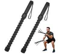 2026 New 2Pcs Battle Ropes for Home Workout, Ropeless Weighted Battle Ropes for Exercises, Portable Exercise Training Rope for Indoor Outdoor Home Gym Strength (Black)
