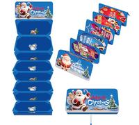 2026 New 2pcs Creative Christmas Cash Envelope, Christmas Money Holder Card, 6 Slots Pull-Out Design, Surprise Xmas Card Holder for Men Women Girl Boy, Multiple Colors (Blue-a-2pcs)