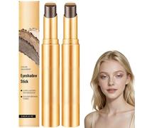 2026 New 3-in-1 No Budge Gradient Eyeshadow Stick,Crease-Proof Waterproof 24H Long Lasting 3 Color Cream-to-Powder Shadow Stick,24 Hour Stift Eye Shadow Matte,Sensitive Eyes&Mature Skin (#4s/2pcs)
