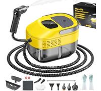 2026 New 3 Level Adjustable Pressurized Handheld Steam Cleaner for Home, 10s Heat-Up Handheld Steamer for Cleaning, 1.6 Qt Tank Portable Steam Cleaner Handheld for Car Yellow, 1 Set