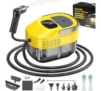 2026 New 3 Level Adjustable Pressurized Handheld Steam Cleaner for Home, 10s Heat-Up Handheld Steamer for Cleaning, 1.6 Qt Tank Portable Steam Cleaner Handheld for Car (Yellow, 1 Set)