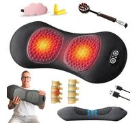 2026 New 3-Zone Ergoflow Deep Massager, Ergopur 3-Zone Ergoflow Deep Massager, Ergo Pur Back with Heating, Vibration & Traction, Deep Tissue Massage, Relieve Pain(Darkgrey,USB)