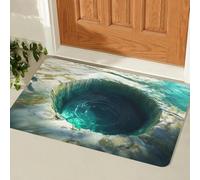 2026 New 3D Hole Rug,Creative 3D Hole Illusion Rugs,Dog Gets Scared of 3 D Carpet,Rug That Looks Like a H-ole,Optical Illusion Rugs,Non-Slip Doormat For Door Entrance,Bathroom,Stairs,Playroom