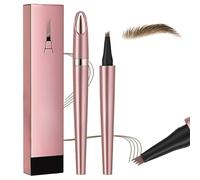 2026 New 3D Waterproof Four-Ended Micro-Sculpting Eyebrow Pencil: Naturally Fills Gaps in Eyebrows, Long-Lasting Color, Fine Lines, Creates a Natural Makeup Look