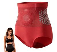 2026 New 4-in-1 Micro-Particle Sculpting Shorts, Seamless High Waist Tummy Control Shapewear & Butt Lifter Body Shaper for Women, Soft Breathable Non-Slip Comfortable Shaper Briefs for Daily Wear Red