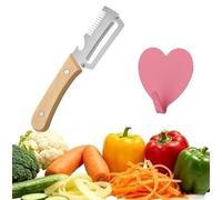 2026 New 4 in 1 Multifunctional Vegetable Peeler with Wooden Handle Ultimate Kitchen Tool for Potato Pumpkin Fruit Vegetables Bottle Cap Opener (Beige,1)