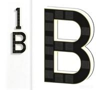 2026 New 7 Inch Solar Lighted House Numbers For Outside Light Up Address Numbers House No Drill Adhesive Or Screw Mount IP65 LED Illuminated Exterior Modern Address Sign Dusk To Dawn