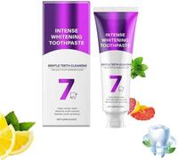 2026 New 7-Pro Intensive Whitening Toothpaste,Upgraded Purple Formula with 7 Probiotics,Deep Repair & Long-Lasting, Fresh Breath White Teeth Stain Removal Gum Care, Gentle for Sensitive Teeth (1 Pcs)