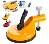 2026 New Adjustable Height Setter, Floor Gap Fixer Tool, Professional Countertop Leveling Alignment Clamp with Vacuum Lifting Clamps Rubber for Granite, Marble.. (Yellow,1PC)