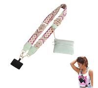2026 New All in One Phone Strap, Crossbody Phone Strap with Zippered Pouch, Clip and Go Lanyard Wallet, Adjustable Lanyard, Hands-Free Freedom, Any Way You Wear It (1PC-A)