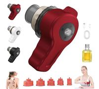 2026 New Anti Cellulite Machine-Anti Cellulite Gliding Cupping Method Massager with 2 Modes, Cupping Kit with 12 Levels Suction and Heat for Arms, Legs, Backs, Stomach, Buttocks (Red,Upgrade) (Re
