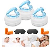 2026 New Anti Snoring Mouthpiece, The Quiet Anti-Snoring Mouthpiece Universal Size, No Boiling or Molding, Comfortable Anti Snore Mouth Guard for Instant Snore Relief & Peaceful Sleep (3Pcs)