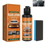 2026 New Auto Plastic Restorer Kit-100ml Plastic Restorers for Cars, Auto Plastic Restorer Kit,Restore Faded Plastics & Rubbers,Car Interior Exterior Cleaner with Sponges for Interior Exterior (2)