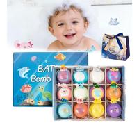 2026 New Bath Bombs for Kids with Surprisespringinside, 12 Pack Kid Bath Bombs Gift Set, Ocean Toy Bath Bomb Set, Fun Bath Toys Gift for Boys Girls, Easter Basket Stuffer (1 Set)