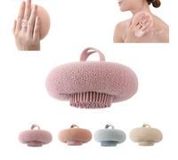 2026 New Bath Sponge Cleaning Brush, Exfoliating Bath Sponge Cleaning Brush, Body Puffs Shower Loofah, 2-in-1 Mesh Pouf Ball Body Scrubber, Shower Gloves Exfoliating Accessories for Men and Women