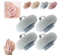 2026 New Bath Sponge Cleaning Brush,Magic Exfoliating Bath Sponge,with FoamSponge & Silicone Exfoliating Brush,BathSponges for Shower,Body Puffs Shower LoofahExfoliating Body Scrubber Sponges
