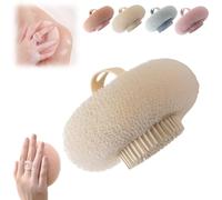 2026 New Bath Sponge Cleaning Brush,Magic Exfoliating Bath Sponge,with FoamSponge & Silicone Exfoliating Brush,BathSponges for Shower,Body Puffs Shower LoofahExfoliating Body Scrubber Sponges