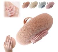 2026 New Bath Sponge Cleaning Brush,Magic Exfoliating Bath Sponge,with FoamSponge & Silicone Exfoliating Brush,BathSponges for Shower,Body Puffs Shower LoofahExfoliating Body Scrubber Sponges
