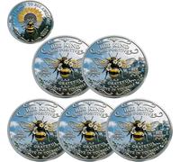 2026 New Bee Kind Positivity Commemorative Coin, Double-Sided Inspirational Bee Token with Kindness & Gratitude Message,Bee Kind Bee Happy Challenge Coin,Gift for Women, Men & Friends (5 Pcs)