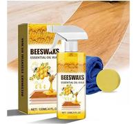 2026 New Beeswax Wood Polish Spray,Natural Micro-Molecularized Beeswax Spray, Bees Wax Furniture Polish and Cleaner,Beeswax Essential Oil Wax For Wood Floors, Furniture And Wooden Cabinet (1pcs)