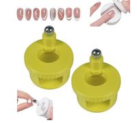 2026 New Cat Eye Magnet for Nails,2 in 1 Versatile Magnet Tool Set for Nails,Diverse Glassy Cat eye Effect for Cat Eye Gel Polish (Yellow, 2PCS)