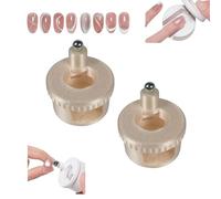 2026 New Cat Eye Magnet for Nails,2 in 1 Versatile Magnet Tool Set for Nails,Diverse Glassy Cat eye Effect for Cat Eye Gel Polish (Champagne, 2PCS)