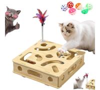 2026 New Cat Nail File Enrichment Box, 11in Cat Scratch Puzzle Enrichment Box, Stress Free Alternative to Clippers and Grinders, Interactive Cats Nail File Scratche - for Indoor Cats (1 Set (6 Balls))