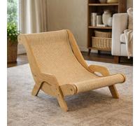 2026 New Cat Recliner Scraper Board, 23.6" Large 2 in 1 Cat Recliner Scratch Board, Scratch Resistant & Low Lint, Fits Cats Up to 20 in Body Length, Tail Not Included(L)