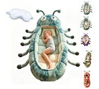 2026 New Catapillar Sleeping Bag, Hugging Caterpillar Sleeping Bags, Plush Cocoon Lounge Pod with Adjustable Pull Cord, Oversized Caterpillar Sleeping Bag for Home, Dorm, Travel Naps (C)