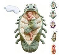 2026 New Catapillar Sleeping Bag, Hugging Caterpillar Sleeping Bags, Plush Cocoon Lounge Pod with Adjustable Pull Cord, Oversized Caterpillar Sleeping Bag for Home, Dorm, Travel Naps (D)