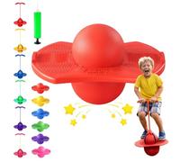2026 New Children's Balance Jumping Ball, Pogo Stick, Balance Jumping Ball with Handle and Pump, Adults Up to 200lb, for Indoor & Outdoor, Jump, Keep Children Away from Electronic Screens(Red,B)