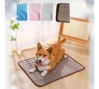 2026 New ChillPaws Cooling Mat, Summer Dog Cooling Mat, Washable & Reusable,Water Absorption Top, Materials Safe, Easy Carry, EZ Clean. Keep Cooling for Pets, Kids and Adults (100*70cm,COFFEE)