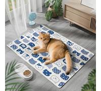 2026 New ChillPaws Cooling Mat, Summer Dog Cooling Mat, Washable & Reusable,Water Absorption Top, Materials Safe, Easy Carry, EZ Clean. Keep Cooling for Pets, Kids and Adults (WHITE,85*120CM)